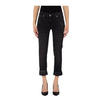 Liu Jo Cropped Jeans, female, Black, Size: W32 Cropped Jeans