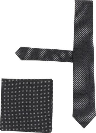 HUGO BOSS Set cravatta e pochette H-Set - - Accessories - Uomo - Nero - ONE SIZE
