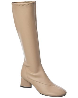 Sergio Rossi Pilier Leather Knee-High Boot
