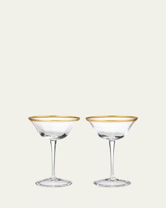 Aerin Sophia Clear Coupe Glasses