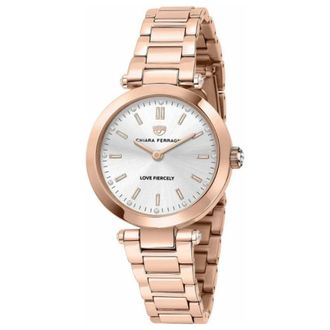 Chiara Ferragni Roze Roestvrijstalen Dameshorloge - Dames - Horloges - Roze - ONE Size - Accessoires