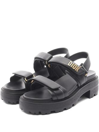 Dior 2020s Dioract sandalen met plateauzool - Zwart