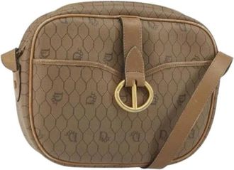 Dior Pre-owned Vintage Plastic Schoudertas - Dames - Vintage Schoudertas - Beige - ONE Size - Leer - Vintage
