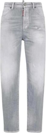 Dsquared2 Pantal&oacute;n Boston - Dames - Cropped Jeans - Grijs - XS - Katoen - Jeans