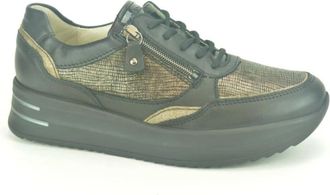 Waldl&auml;ufer Zwart Brons Runner N.+tiret DZ - Dames - Sneakers - Zwart - 35 EU - Schoenen