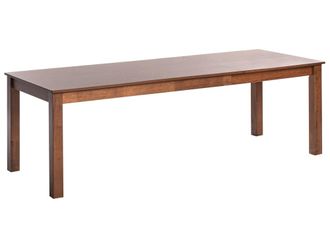 Beliani Mesa de comedor de madera 10 personas L160 240