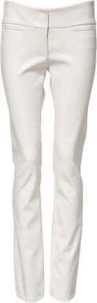 Dolce & Gabbana Dames, Broeken, Wit, Maat: XS Viscose