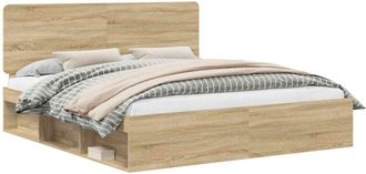 vidaXL Estructura De Cama Sonoma 180 X 200 Cm Madera De Pino Macizo Vidaxl