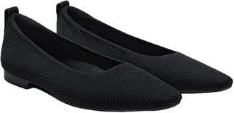 Vivaia Mini Square-Toe Flats in Black at Nordstrom, Size 11