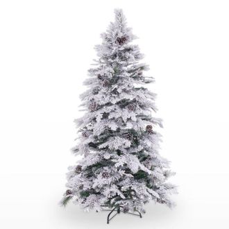 LOLAhome &Aacute;rbol de navidad nevado de 210 cm y 595 ramas