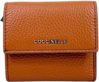 Coccinelle Metallic Soft Portafoglio - Dames - Portefeuilles - Bruin - ONE Size - Leer - Accessoires