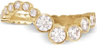 Sophie Bille Brahe Anello Ensemble Ocean in oro giallo 18 carati riciclato con diamanti