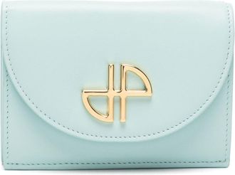 Patou JP leather wallet - unisex - Calf Leather - One Size - Blue