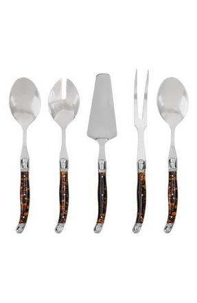 French Home Laguiole 5-Piece Serving Set in Tortoise Shell at Nordstrom Rack
