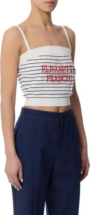 Elisabetta Franchi Donna, Top, Bianco, S, new