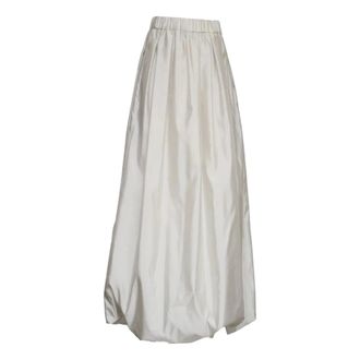Max Mara Dames, Rokken, Grijs, Maat: S Zijde