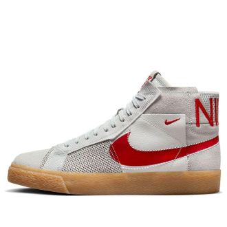 Nike SB Zoom Blazer Mid Deconstructed White University Red Gum FD5113-100