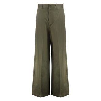 Nili Lotan Broeken, Dames, Groen, M, Wol, Johan Pant