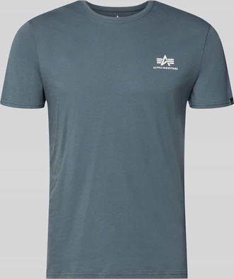 Alpha Industries Alpha Industries T-Shirt mit Label-Details Modell BASIC in Hellblau, Gr&ouml;&szlig;e XXXL