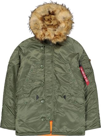Alpha Industries Winterjacke ALPHA INDUSTRIES N-3B VF 59 Vintage Fit, Herren, Gr. XXL, gr&uuml;n (sage, gr&uuml;n), Obermaterial: 100% Nylon; Futter: 100% Nylon; F&uuml;llung: 100% P
