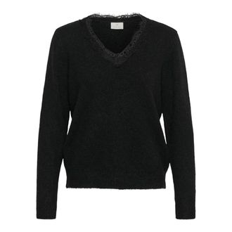 Kaffe Gebreide kleding - Dames - Truien - Zwart - Maat: 2XL