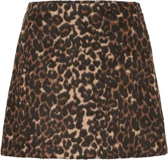 Ichi Gonna Corta con Stampa Grafica Animalier - - Skirts - Donna - Multicolore - S