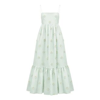 Suncoo Cherish Robe - female - Suncoo - Maxi Dresses - Green - M - Dresses