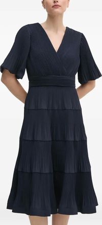 Joseph Ribkoff Abito midi plissettato - Blu