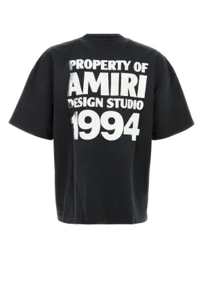 Amiri Mens Black Cotton Oversize T-Shirt Exterior Exterior: T-shirts And Polos