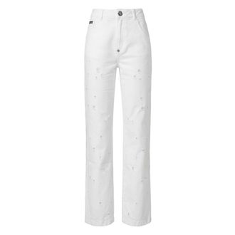 Philipp Plein Mujer, Vaqueros, Blanco, Talla: W30
