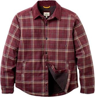 Passenger Kodiak Sherpa Lined Overshirt Freizeitjacke f&uuml;r Herren | rot