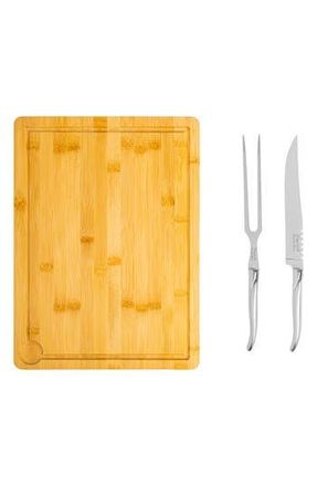 French Home Laguiole Carving Board & Tools Set in Silver/Stainless-Steel at Nordstrom Rack