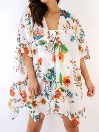 Johnny Was Ardella Cover Up Kimono In Multi