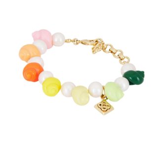 Casablanca Womens Shell & Pearl Bracelet In Multi