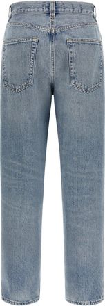 A Gold E Vintage Wash High-Waist Jeans - Indigo