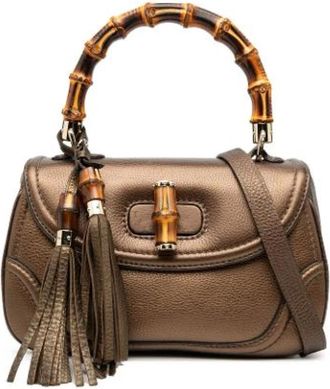 Gucci Pre-owned Handbags, female, Brown, Size: ONE SIZE Pre-owned Vintage Handbag