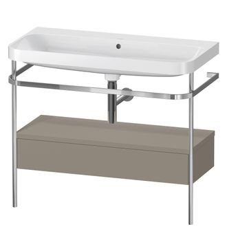 Duravit Duravit Happy D.2 Plus C-shaped Set Avec Console M&eacute;tallique Et