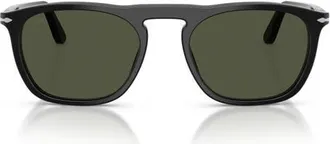 Persol Gae 55mm Square Sunglasses in Black/green at Nordstrom
