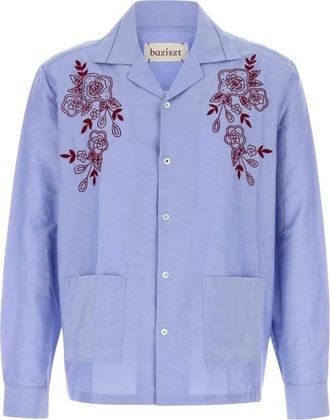 Baziszt Camisa Celeste - Shirts - Hombre - Azul - L