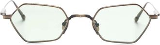 Matsuda M3138 Geometrische Zonnebril - unisex - Zonnebrillen - Groen - 49 MM - Accessoires