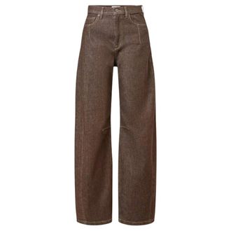 Drykorn Liable Wijde Jeans - Dames - Jeans - Bruin - Maat: W30 L34 Katoen