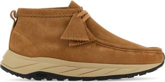 Clarks Camel Suede Wallabee Eden Ankle Boots