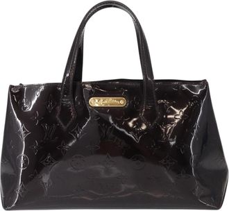 Louis Vuitton Wilshire Handbag Monogram Vernis Burgundy Patent_Leather Handbag (Pre-Owned)