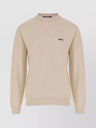 Jacquemus cotton ribbed crewneck sweatshirt