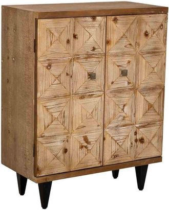 Wanderlust Deco Wanderlust Deco - Recibidor De Madera Con 2 Puertas Marr&oacute;n 74x38x96h Cm