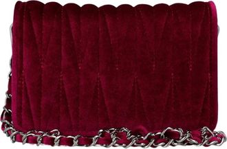 Menbur Borsa a tracolla in velluto trapuntato - - Bags - Donna - Rosso - ONE SIZE