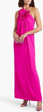 Halston Heritage Womens Onika Gown In Crepe Candy Pink