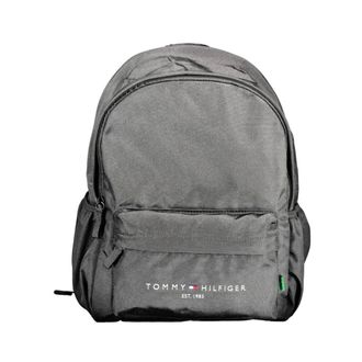 Tommy Hilfiger Tassen, Heren, Zwart, ONE Size, Polyester, Tommy Hilfiger Zwarte Polyester Heren Rugzak