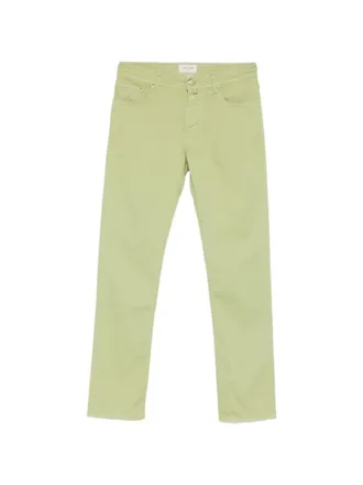 Jacob Cohen Green Slim Mid Rise Jeans