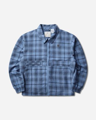 Nike Men s Tartan Loose Jacket Work Blue / Black